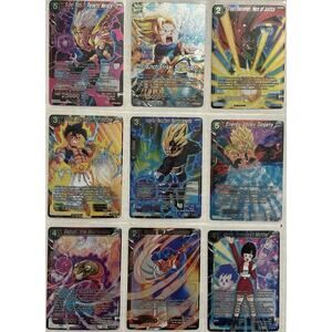 Lot Of 9 Promo Dragon Ball Super Card Game TCG Foils & Regular Cards